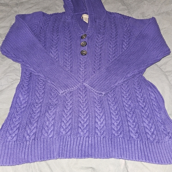Covington hooded 3 button sweater - Picture 2 of 5